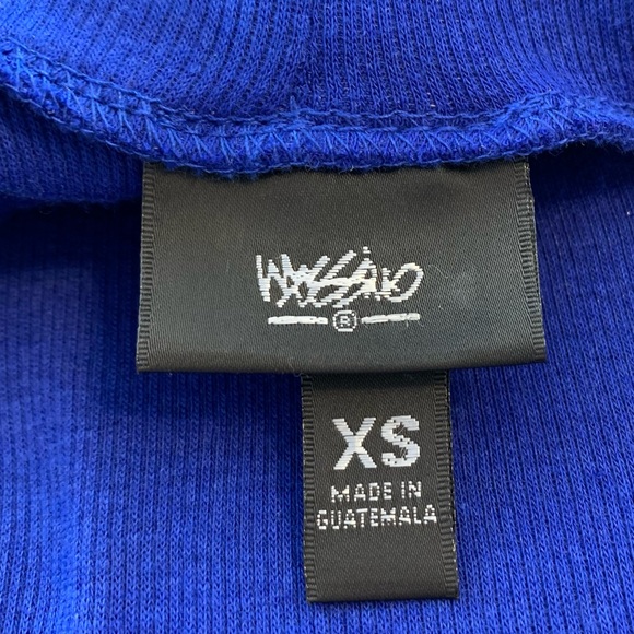 Mossimo | Modal Cotton Short Sleeve Rib Turtleneck Top Royal Blue Size XS - Picture 10 of 12